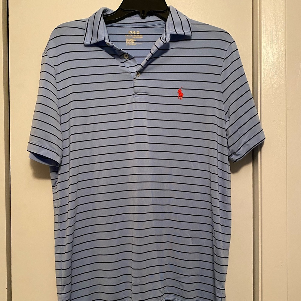 Blue & black polo performance